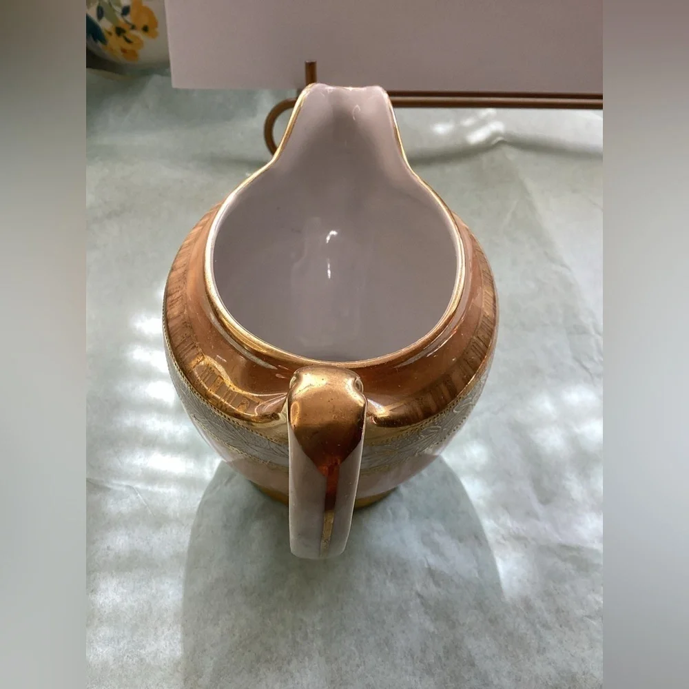 Antique Hand Painted Noritake Moriage Creamer